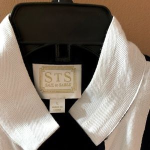 STS navy blue dress in EUC!